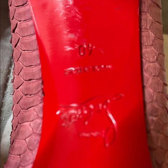 Christian Louboutin Peep Toe Heels - Pink - Picture 5 of 6